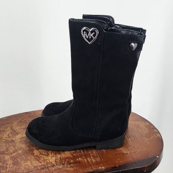 MK Michael Kors Anthem Toddler Black Zip Up Boots Size 7 - Picture 5 of 10